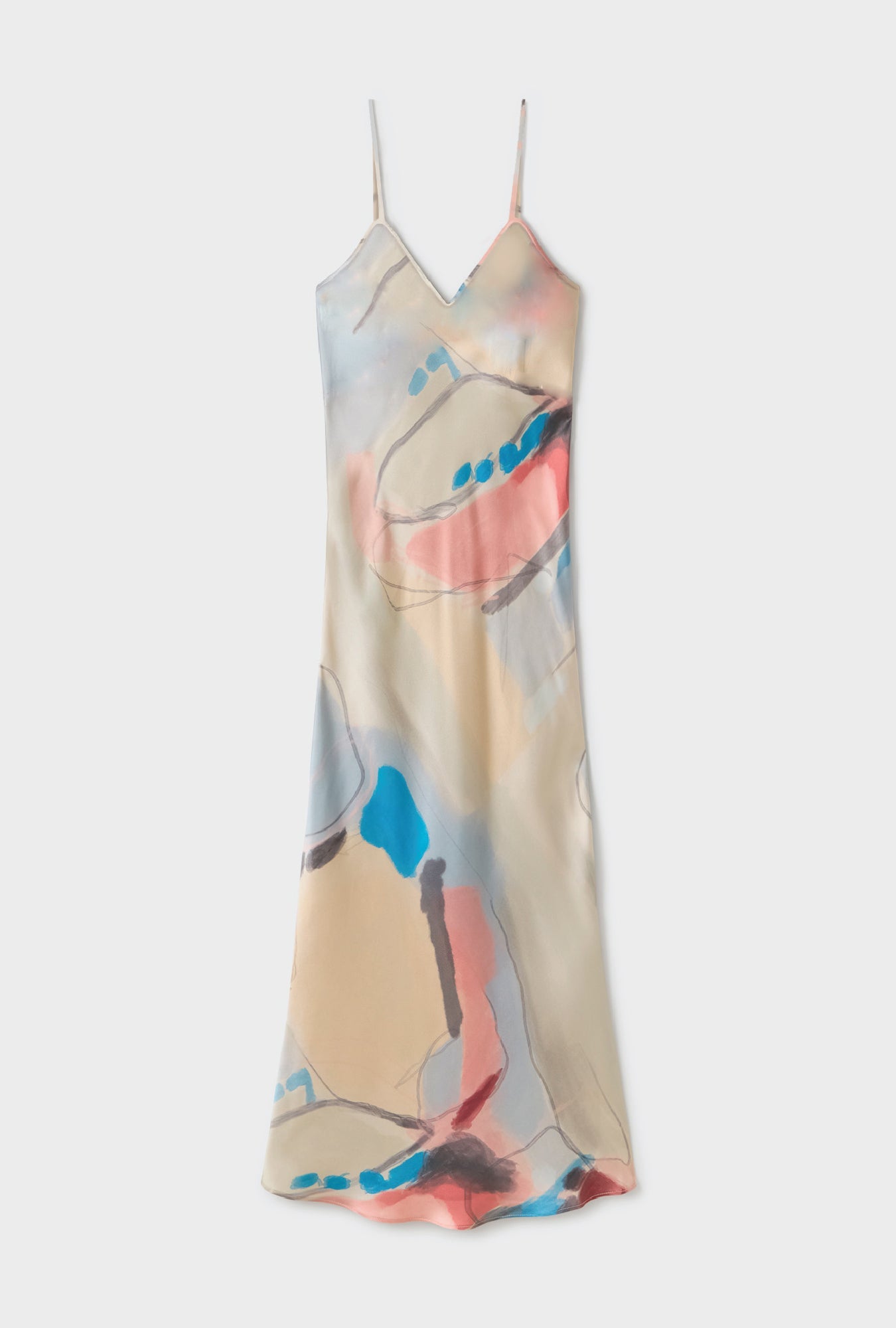 Silk Laundry 90s Slip Dress (Expressionist)