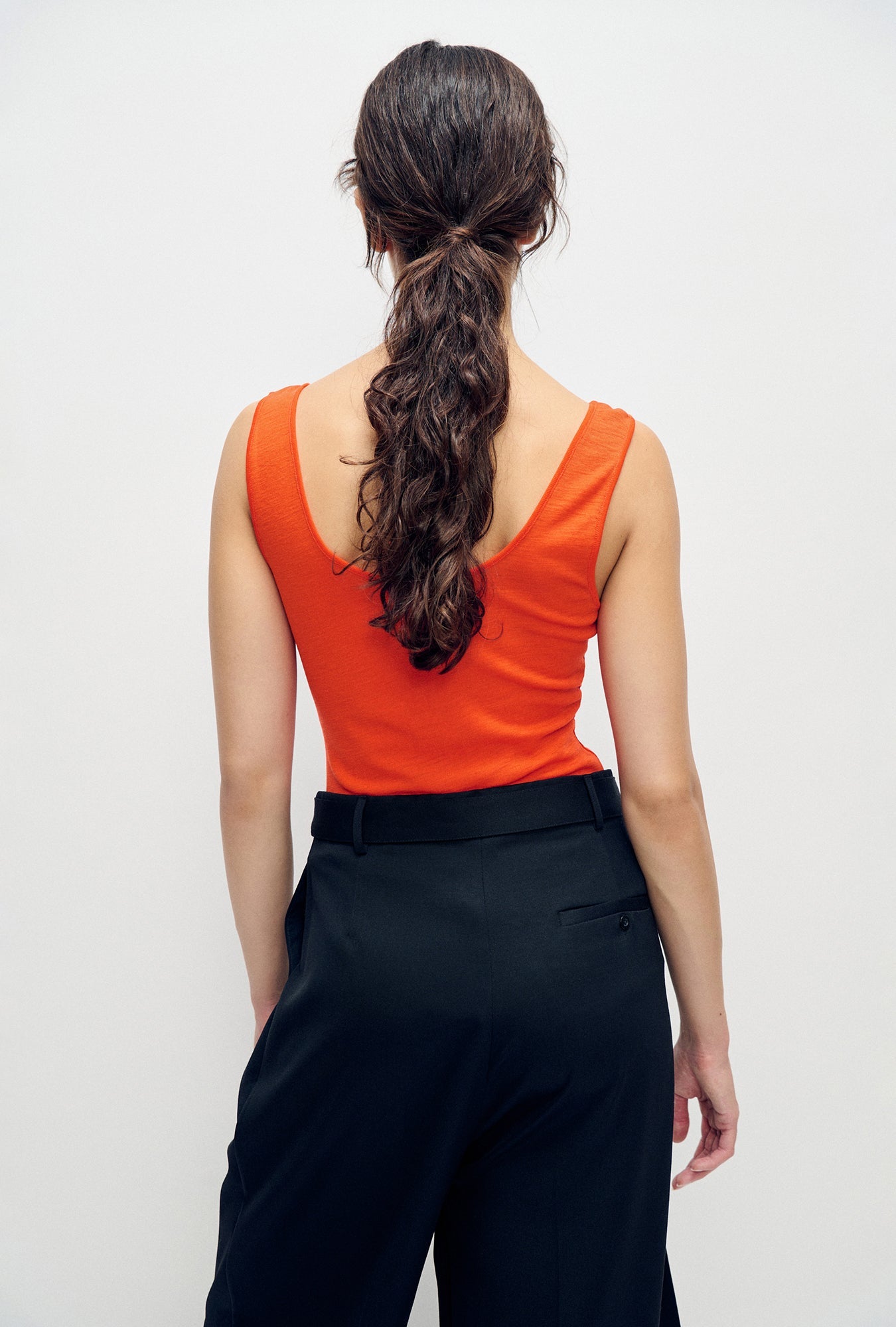 Silk Laundry Merino Henley Tank (Sunset)