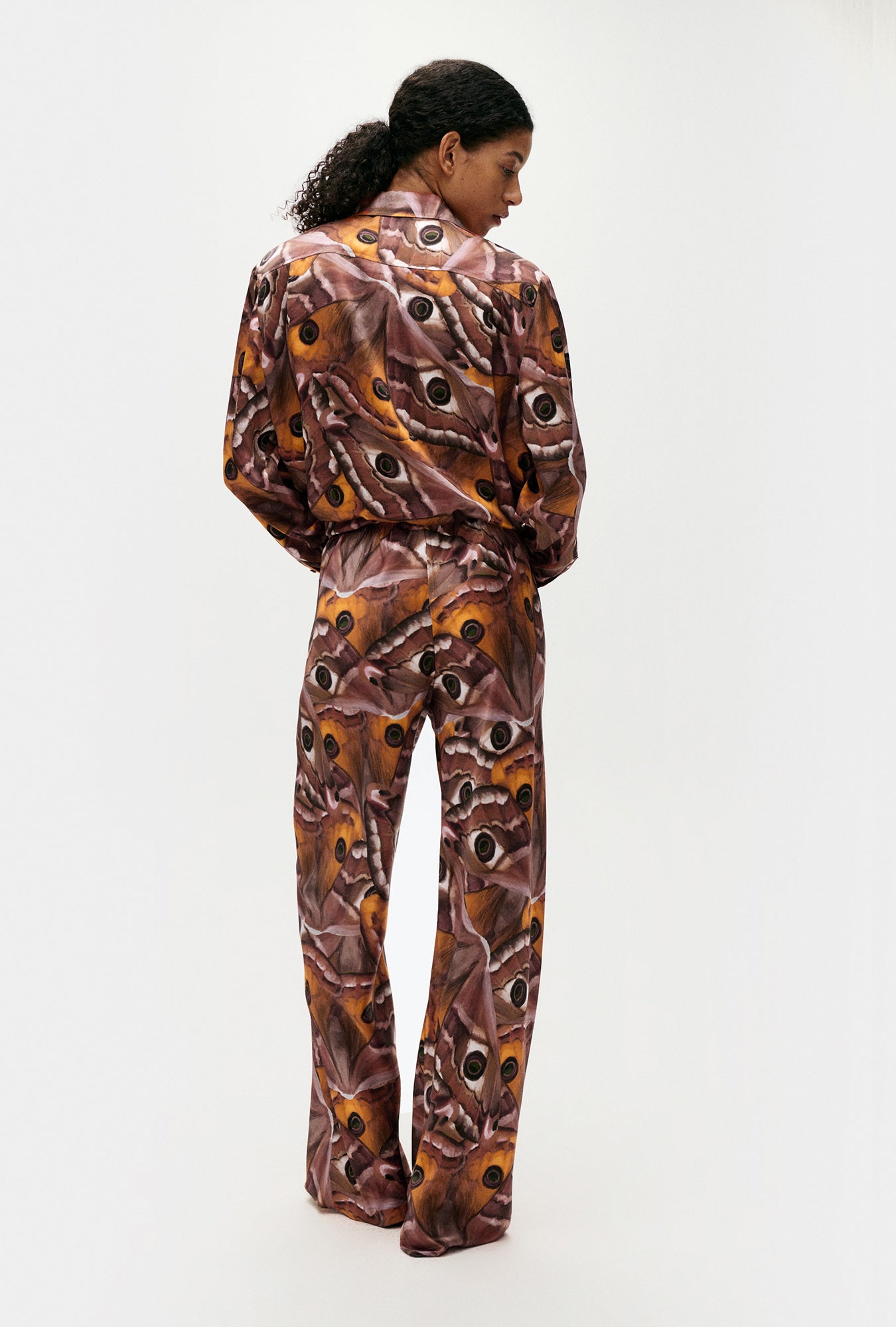 Silk Laundry Bias Cut Pants (Wingspan)