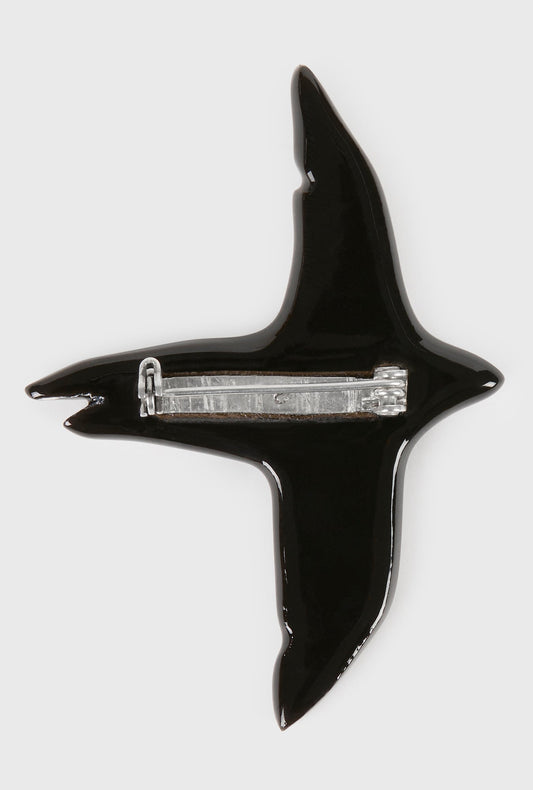Image of Keychains. Product name - Raven Brooch Black in Black colour by brand - Silk Laundry