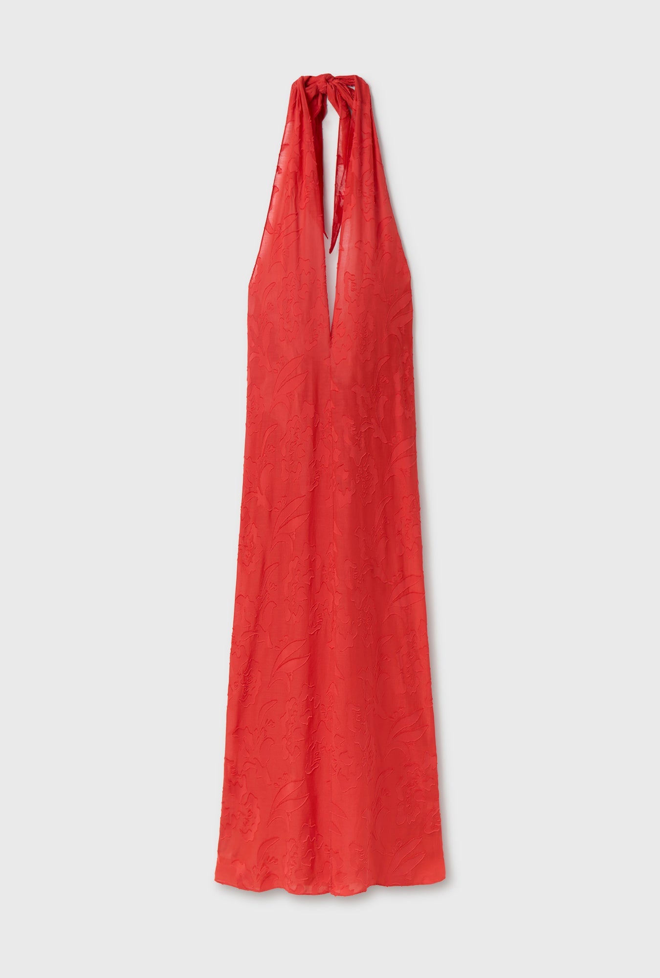 Laundry Clip Silk Wrap Skirt (Geranium)