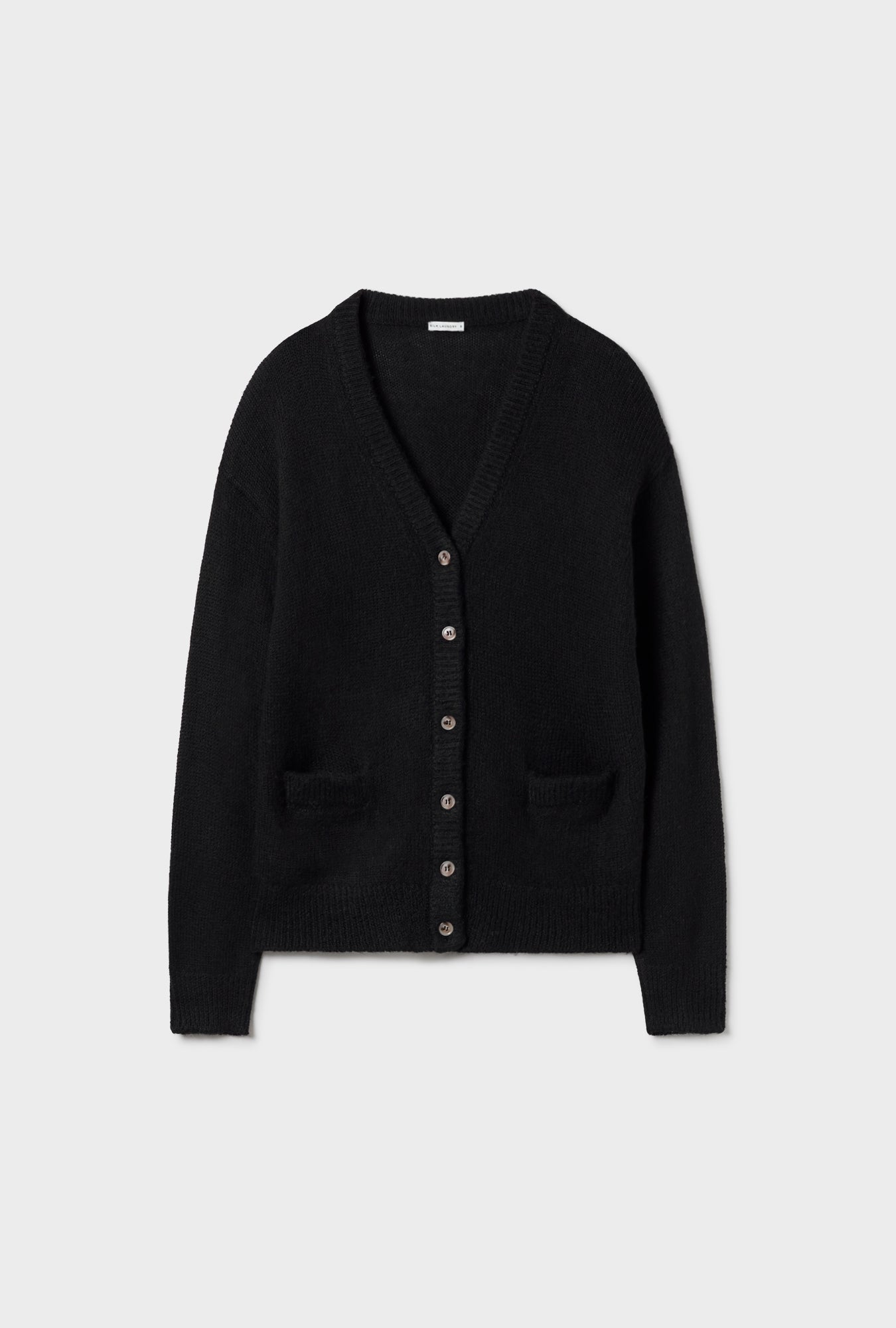 Silk Laundry Alpaca Slouch Cardigan (Black)