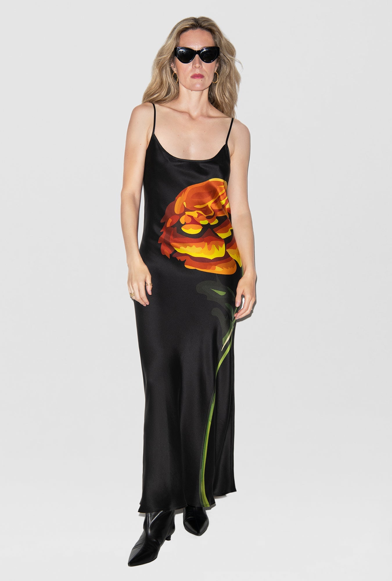 Image of Dresses. Product name - 1996 Dress Marigold in Marigold colour by brand - Silk Laundry