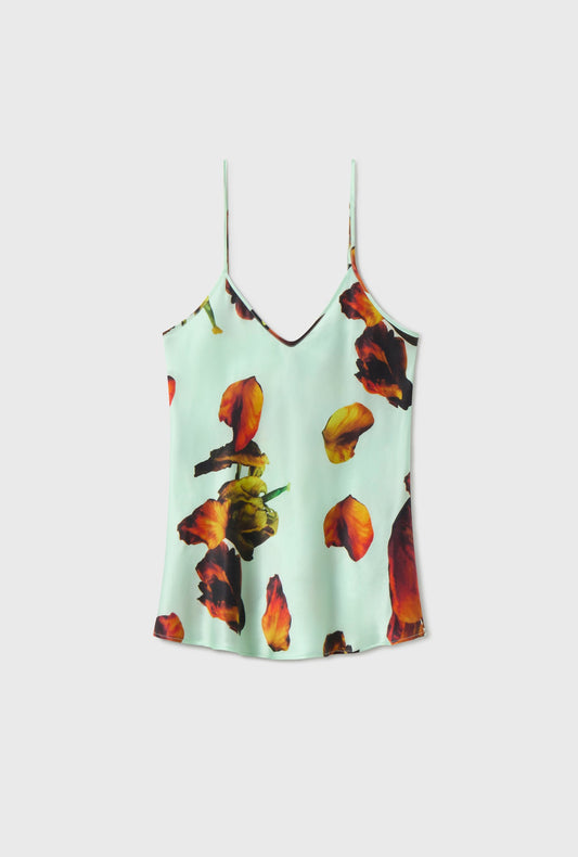 Silk Laundry Bias Cut Cami (Tulipa Dew)