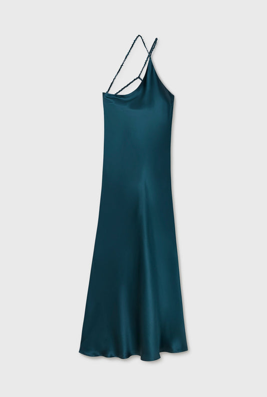 Image of Dresses. Productname: Slope Dress Teal in Teal colour by brand - Silk Laundry