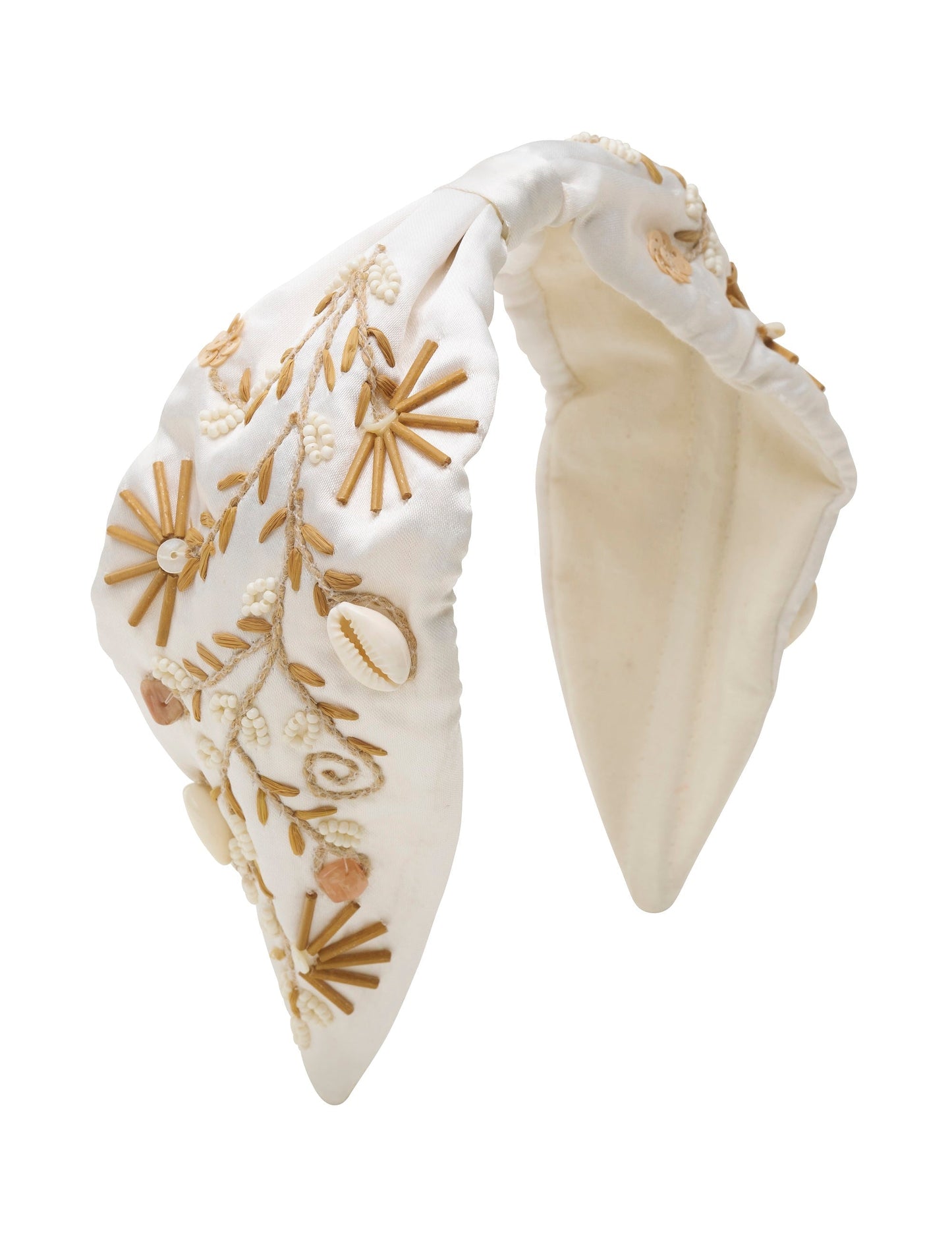 GROUP48 COASTAL BEADED WIDE KNOT HEADBAND (Print)