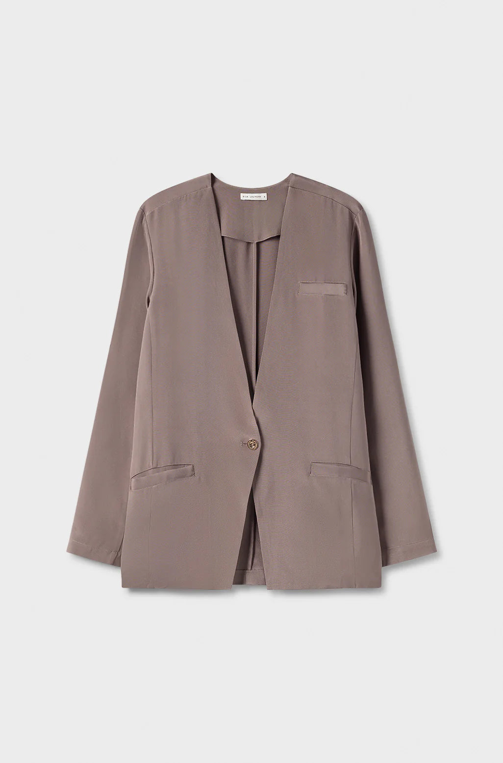 Silk Laundry CDC Collarless Blazer (Cinder)