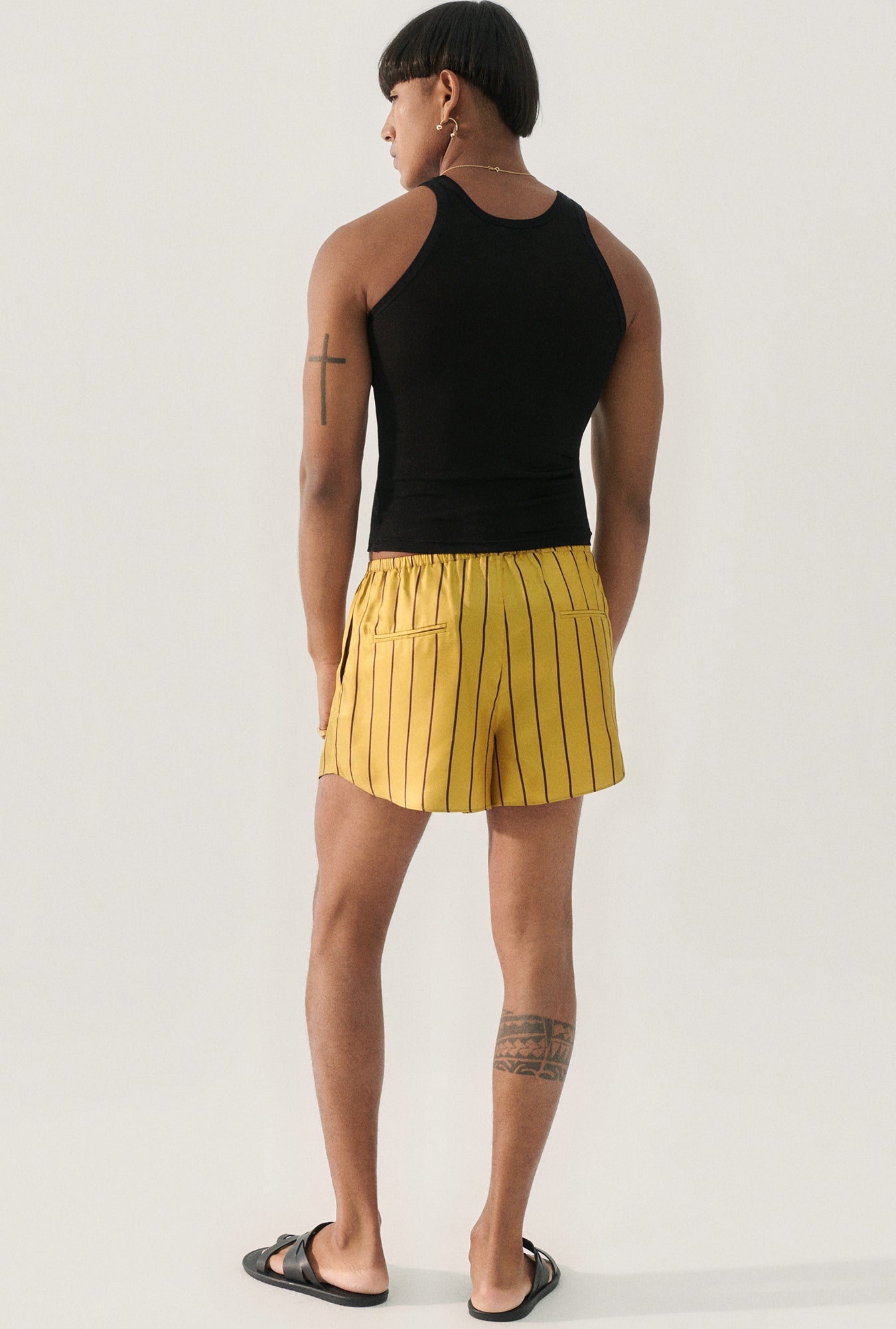 Silk Laundry Jersey Tank (Black)