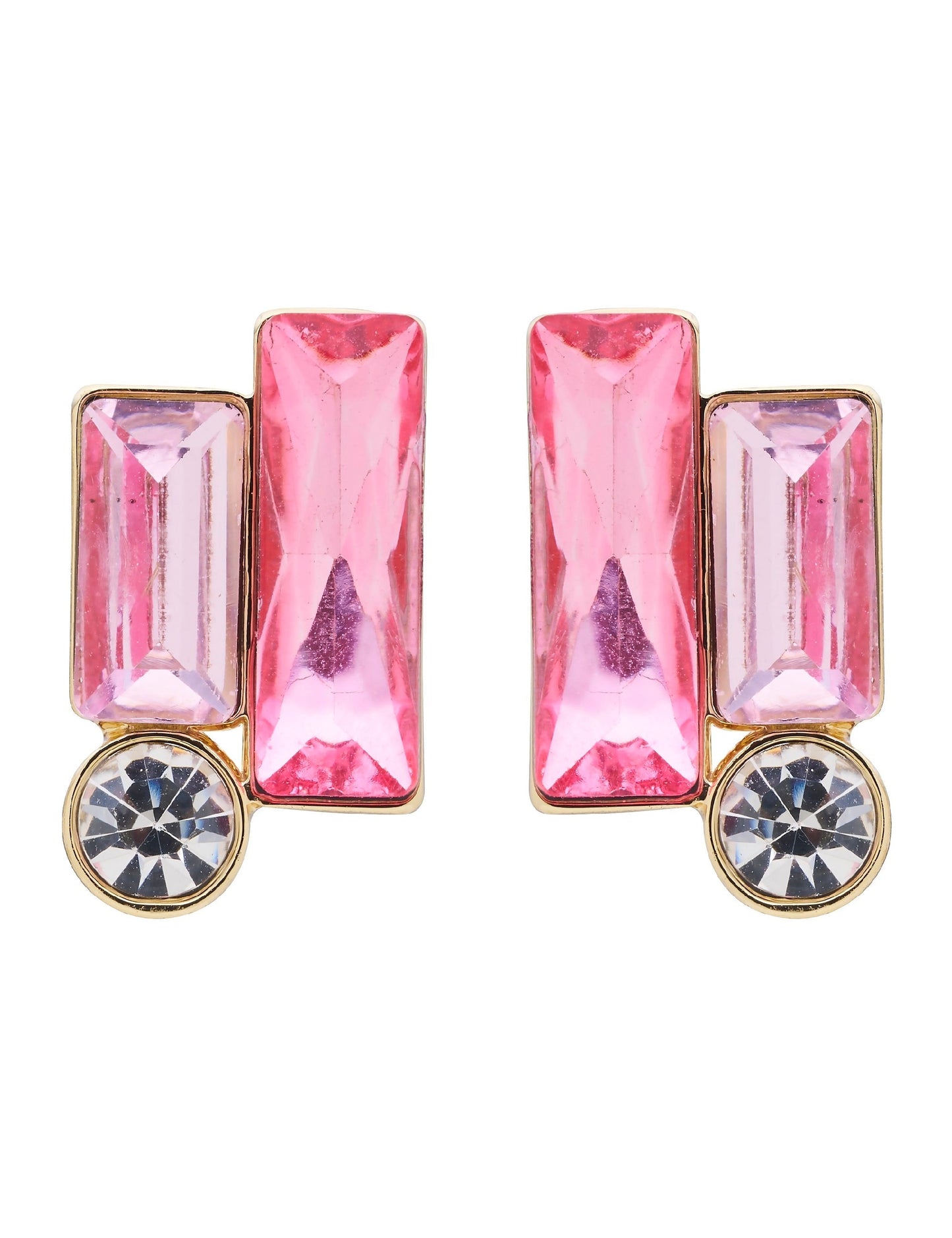GROUP48 CONSTRUCT CLUSTER EARRING (Pink)