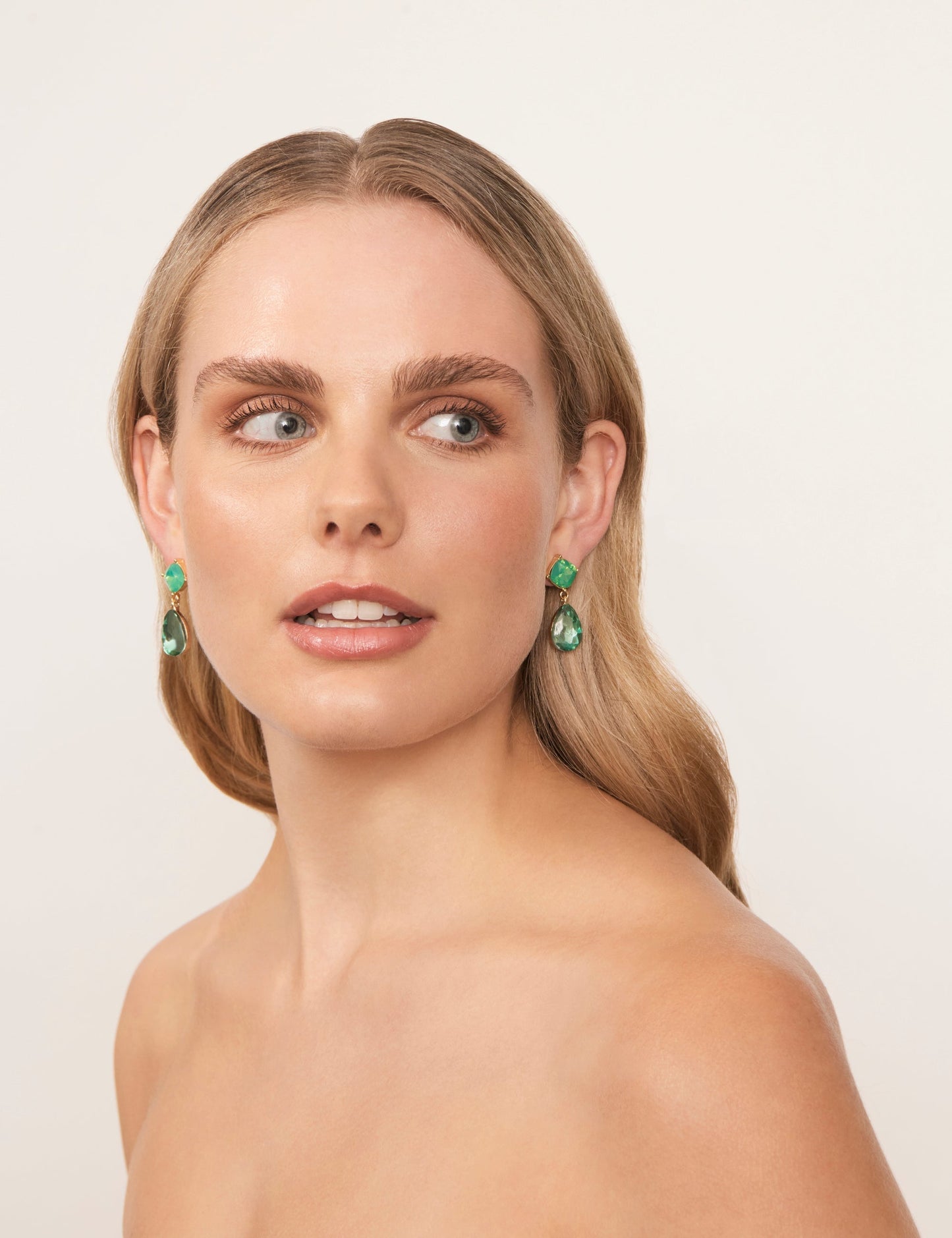 Image of Earrings. Product name - ROYAL DUO DROP EARRING in Print colour by brand - GROUP48