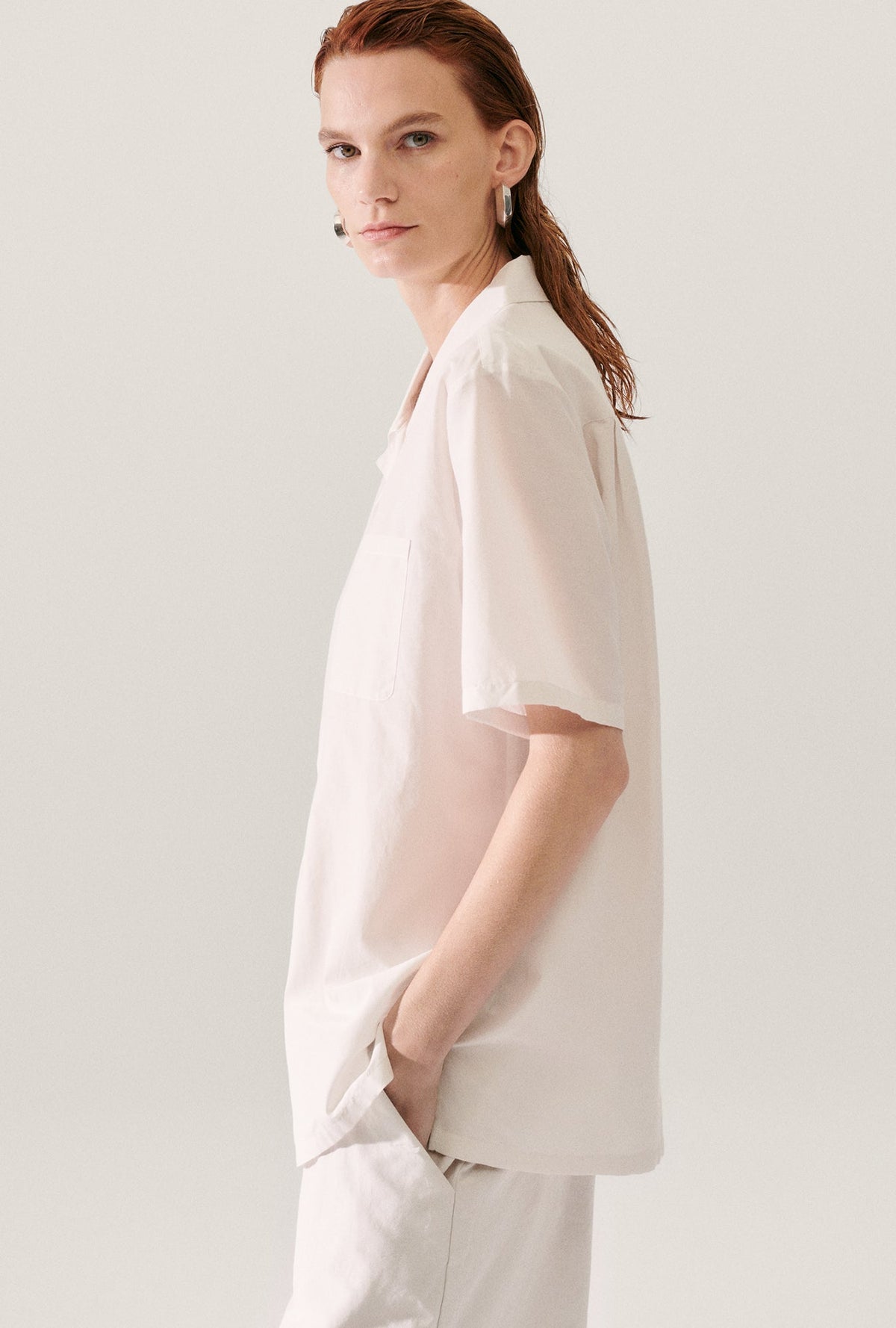 Laundry Cotton Silk Camp Shirt (Dust)