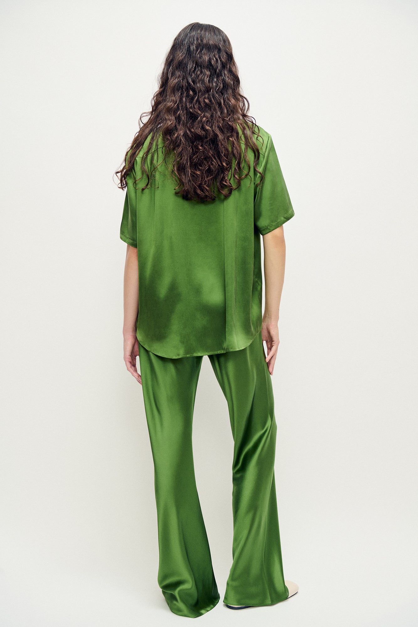 Silk Laundry Bias Cut Pants (Fields)