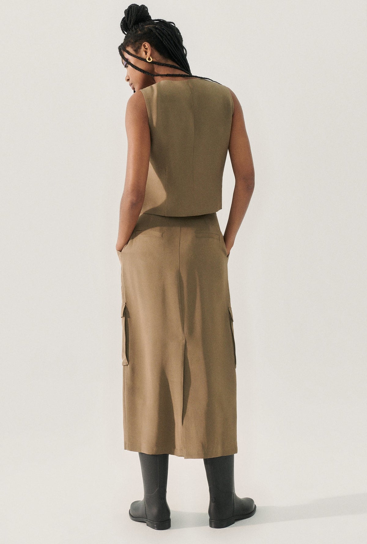 Silk Laundry CDC Long Suit Skirt (Cub)