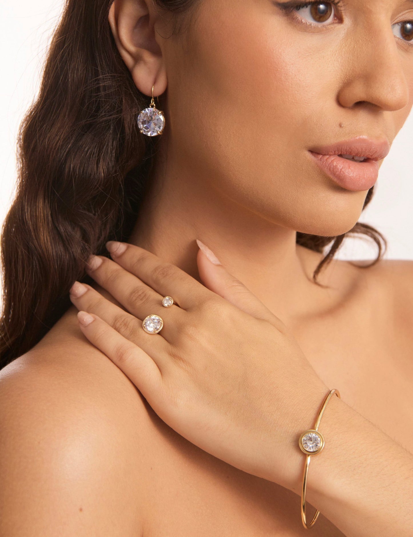 Image of Rings. Productname: Colette DUO CRYSTAL STONE SET RING in Print colour by brand - Colette