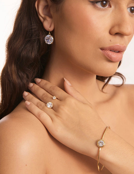 Image of Rings. Productname: Colette DUO CRYSTAL STONE SET RING in Print colour by brand - Colette