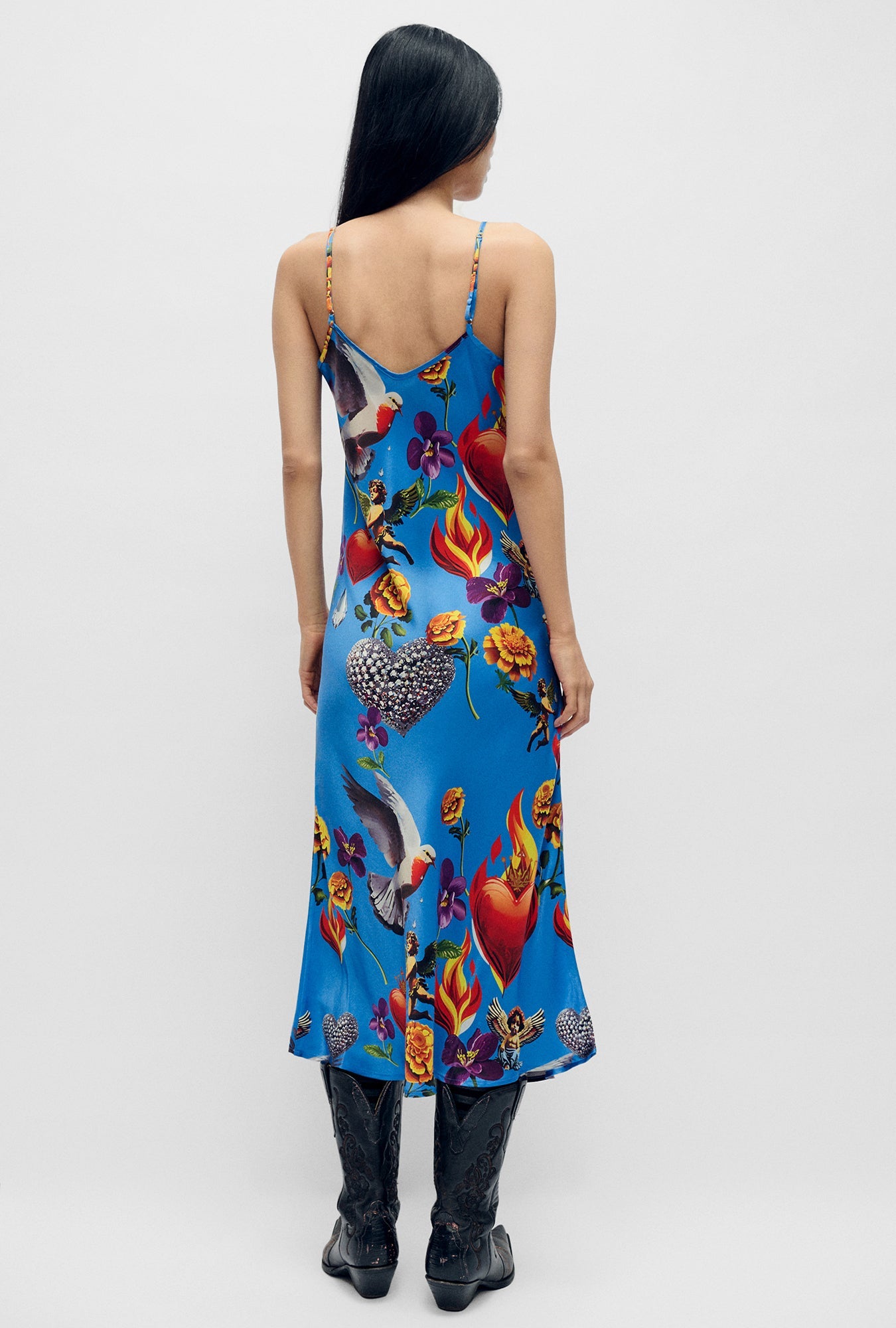 Silk Laundry 90s Slip Dress (Dearly Beloved Mirage)