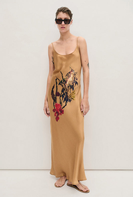 Image of Dresses. Productname: Silk Laundry 1996 Dress in Seahorse colour by brand - Silk Laundry