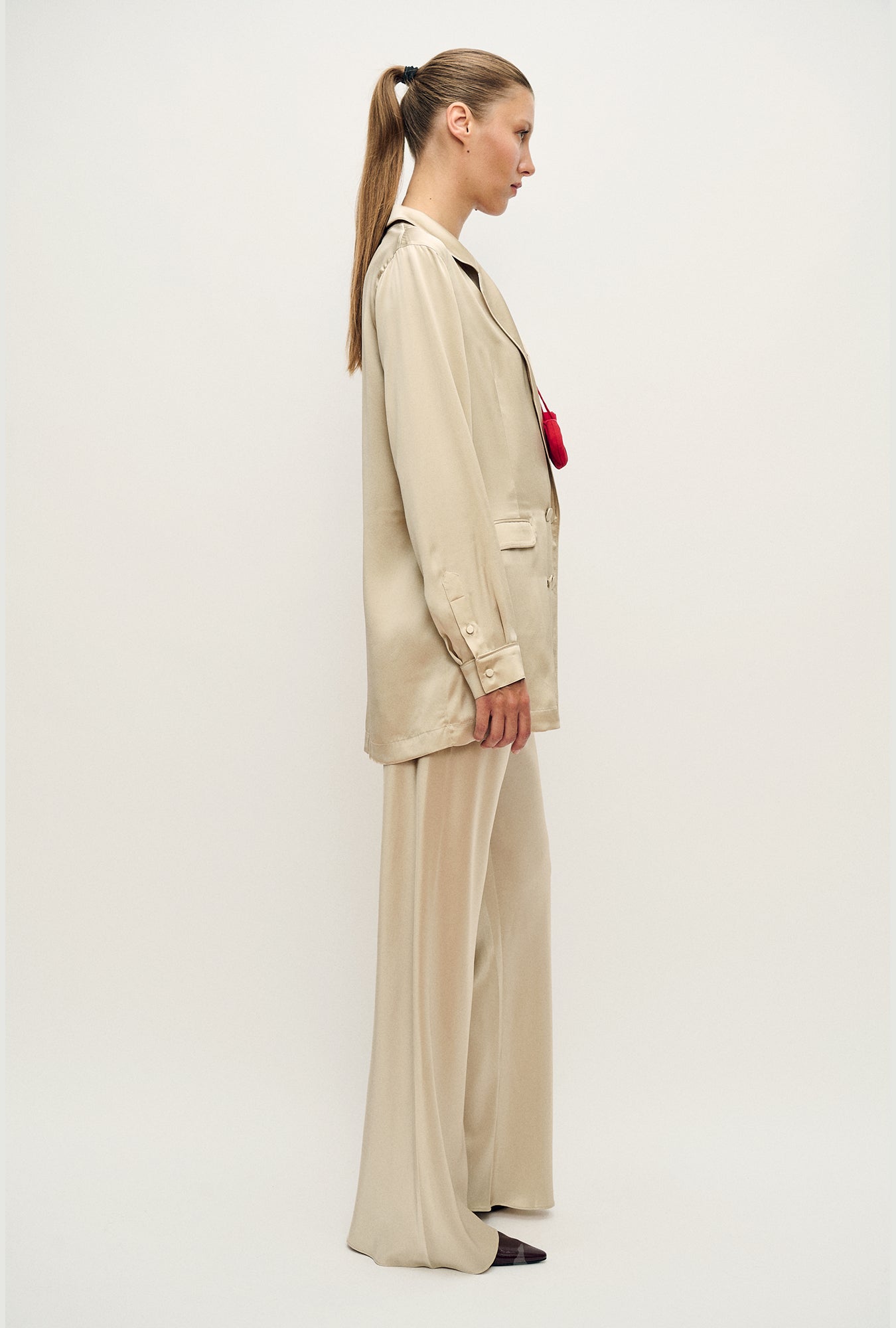 Silk Laundry Relaxed Blazer (Hazelnut)