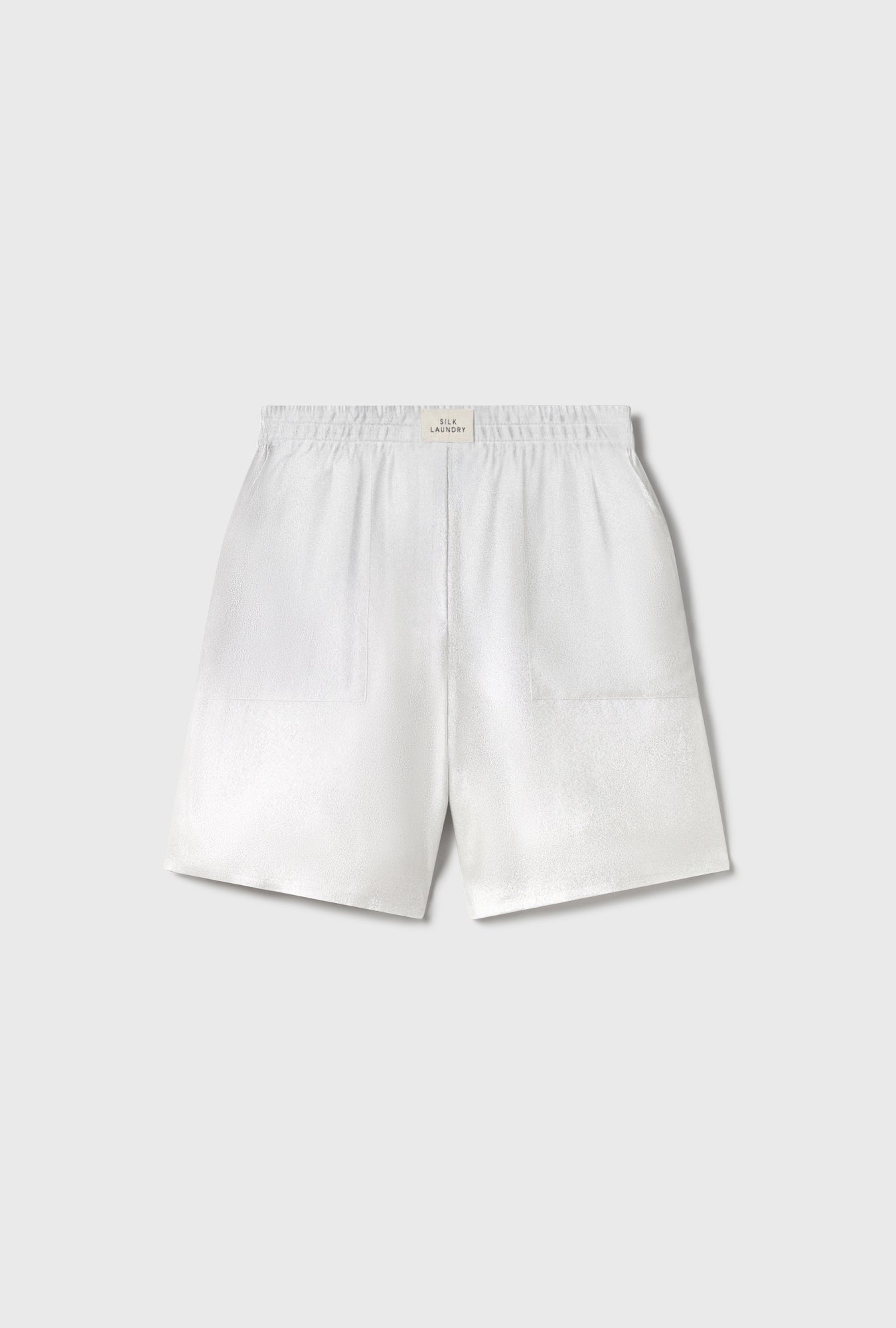 Silk Laundry Boxers Short (Silver Foil)
