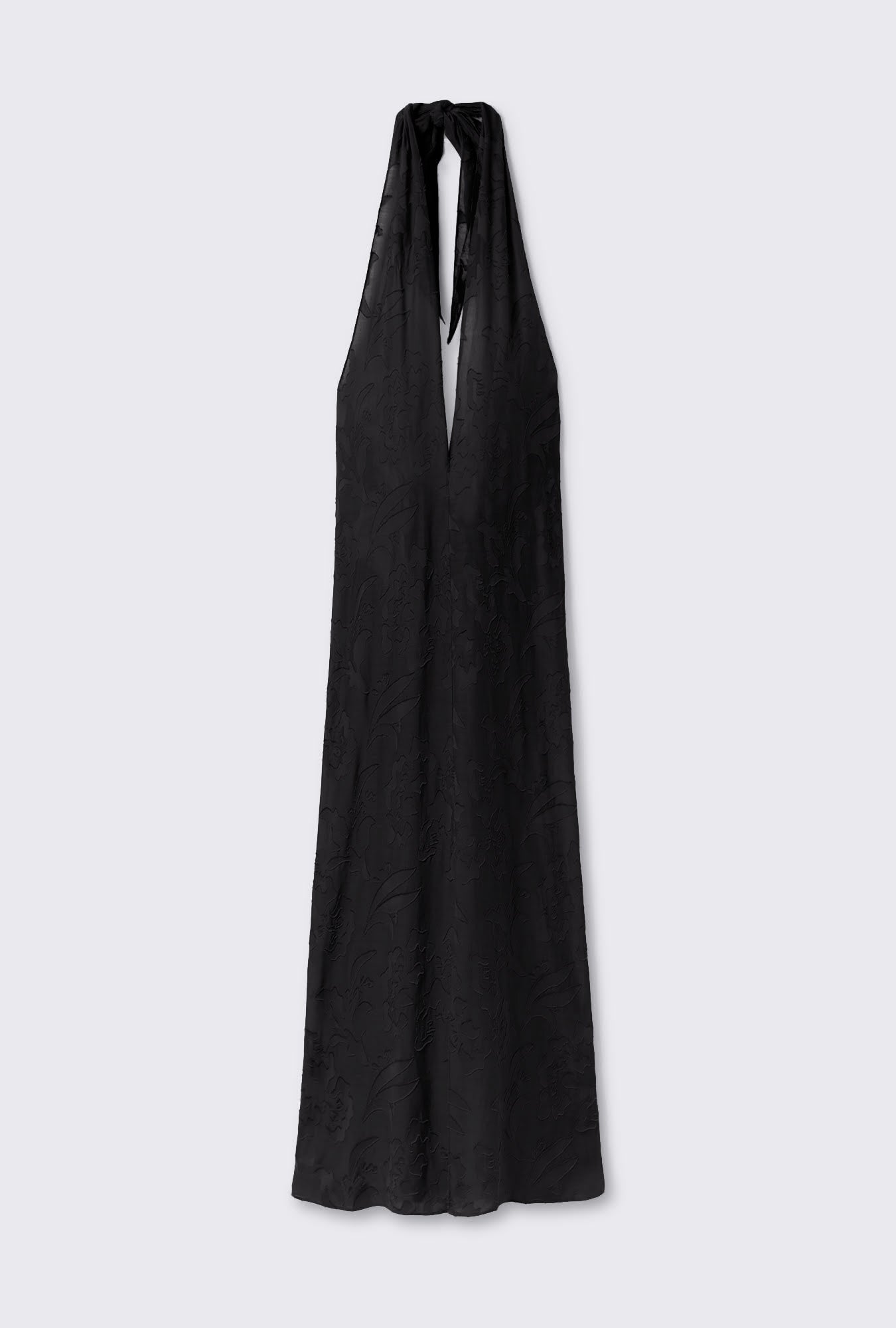 Laundry Clip Silk Wrap Skirt (Tulipa Black)