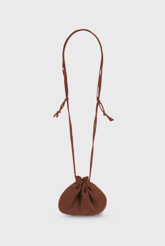 Image of Bags. Product name - Good Fortune Pouch Root in Root colour by brand - Silk Laundry