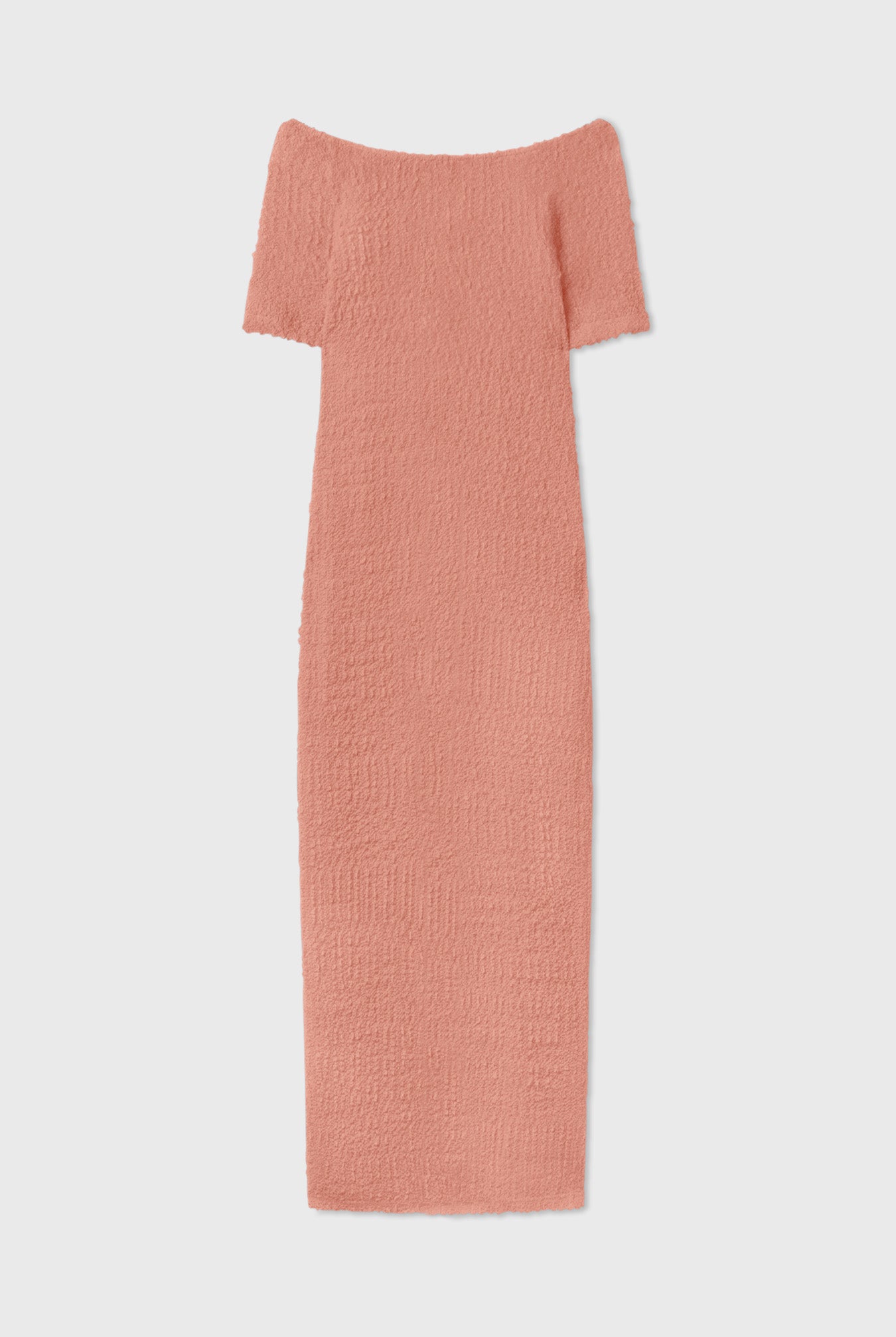Silk Laundry Pebble Off The Shoulder Dress (Orchid)