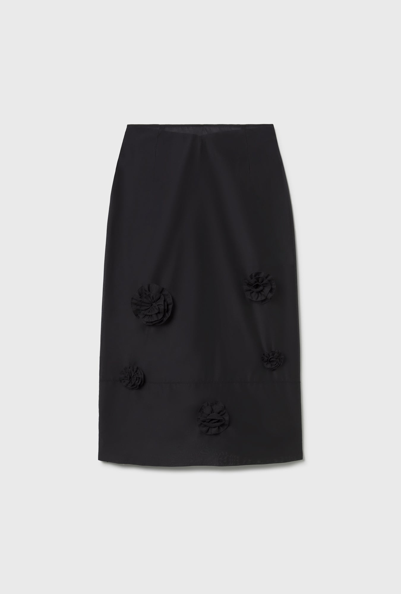 Laundry Cotton Silk Spectrum Skirt Flowers (Black)