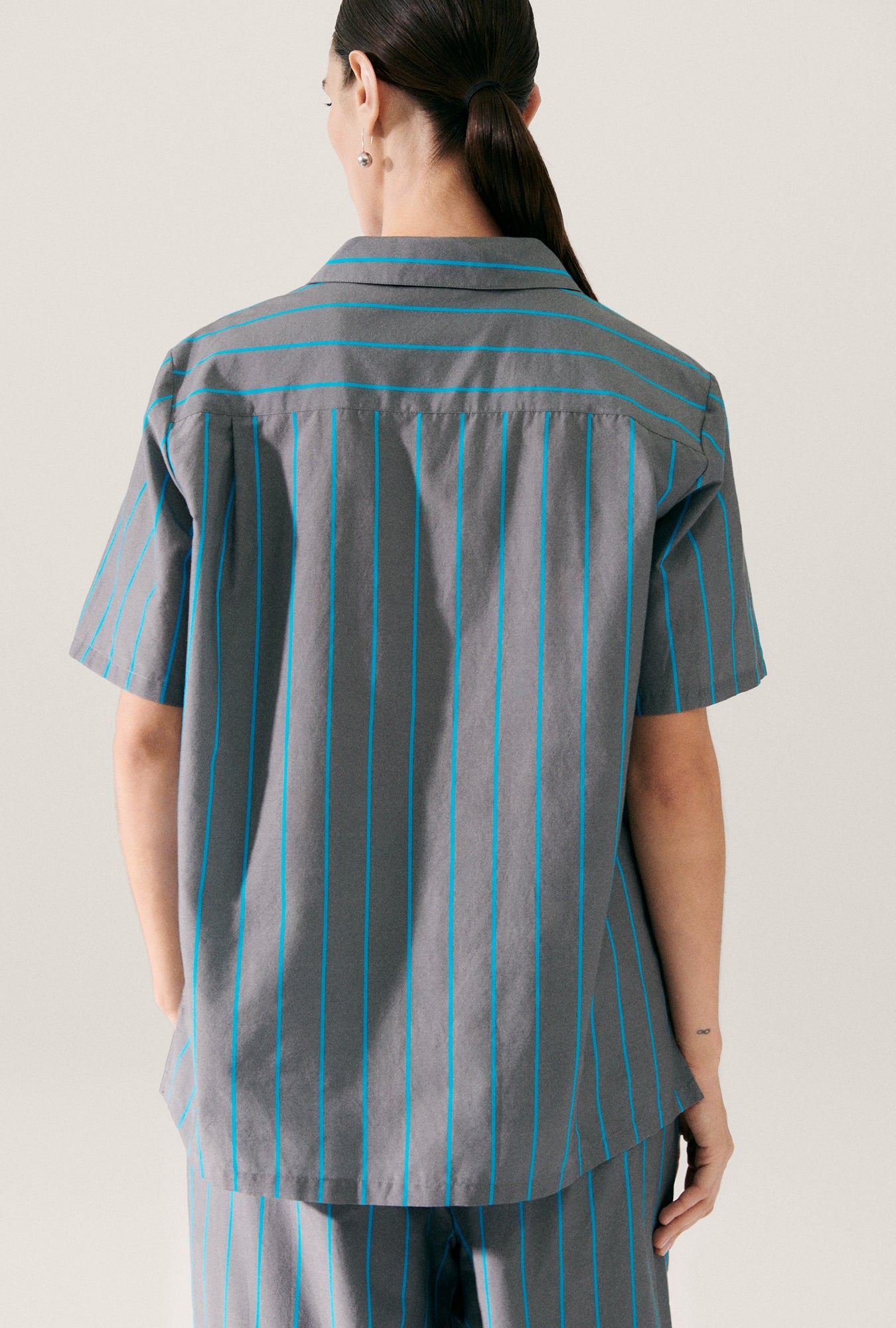Laundry Cotton Silk Camp Shirt (Oxygen Stripe)
