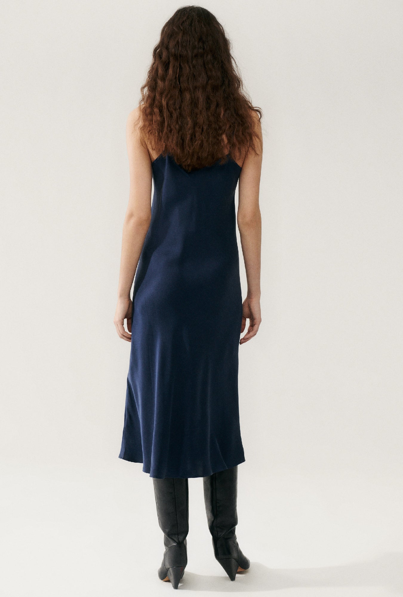 Silk Laundry 90s Slip Dress (Midnight)