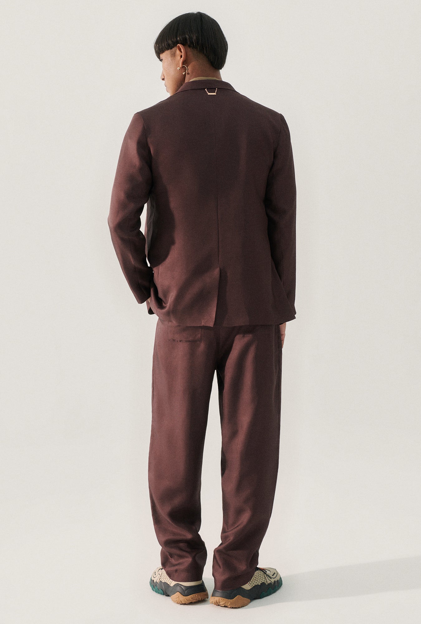 Silk Laundry Twill Miami Blazer (Cacao)
