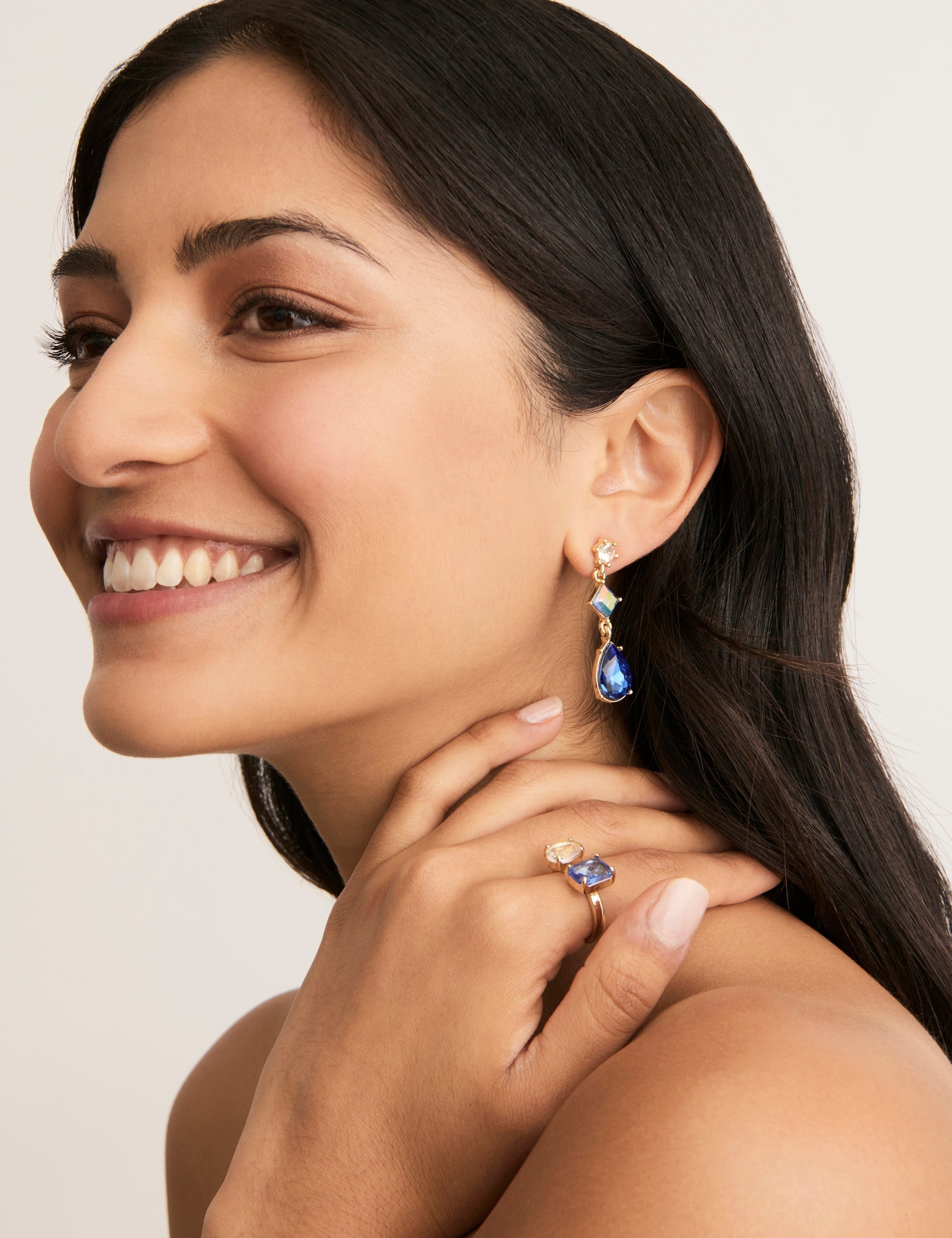 Image of Earrings. Productname: Colette SHAPE GROUP EARRING in Print colour by brand - Colette