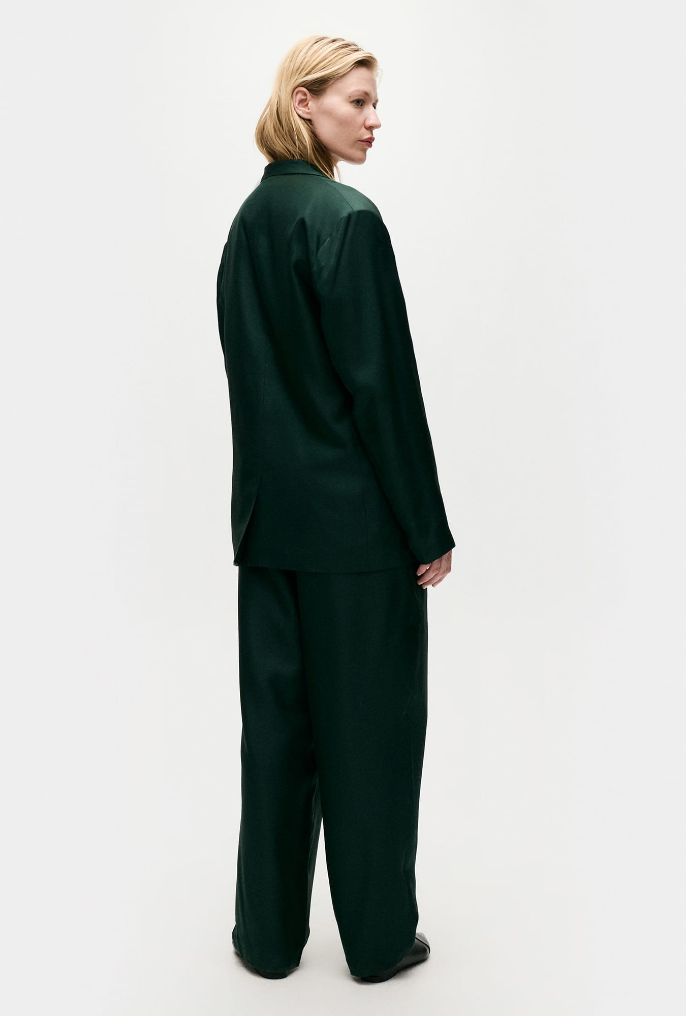 Silk Laundry Twill Miami Blazer (Scarab)