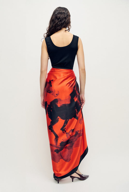 Image of Accessories. Product name - Pareo Year of The Horse in Year Of The Horse colour by brand - Silk Laundry