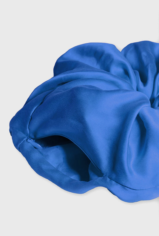 Image of Hair Accessories. Product name - Secret Scrunchie Wedgwood in Wedgwood colour by brand - Silk Laundry