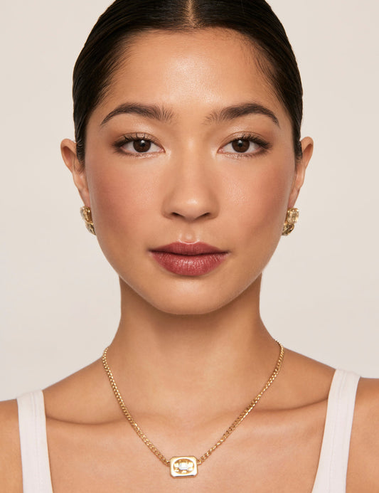 Image of Necklaces. Productname: Colette GEO PENDANT NECKLACE in Print colour by brand - Colette