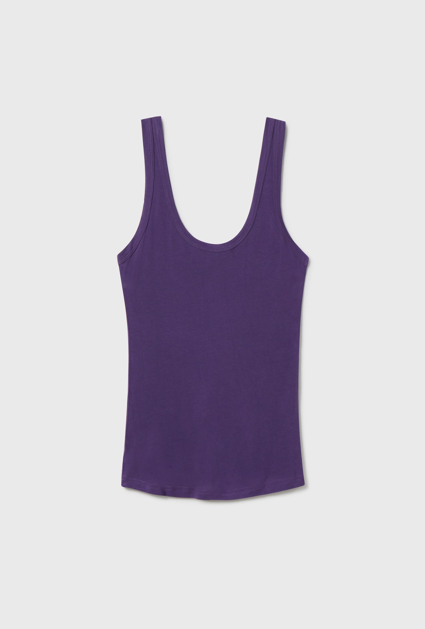Silk Laundry Jersey Modal Scoop Tank (Nightshade)