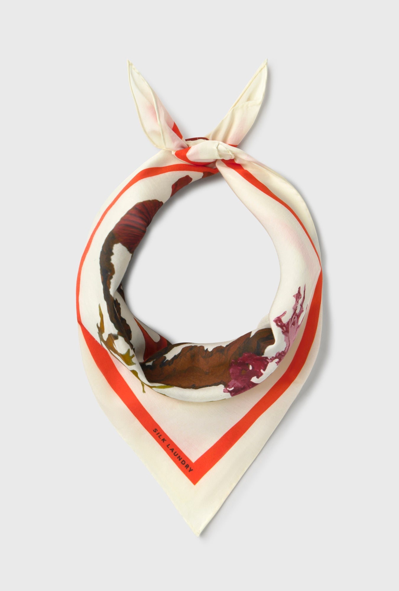 Image of Accessories. Productname: Silk Laundry COTTON SILK SCARF in Seahorse colour by brand - Silk Laundry