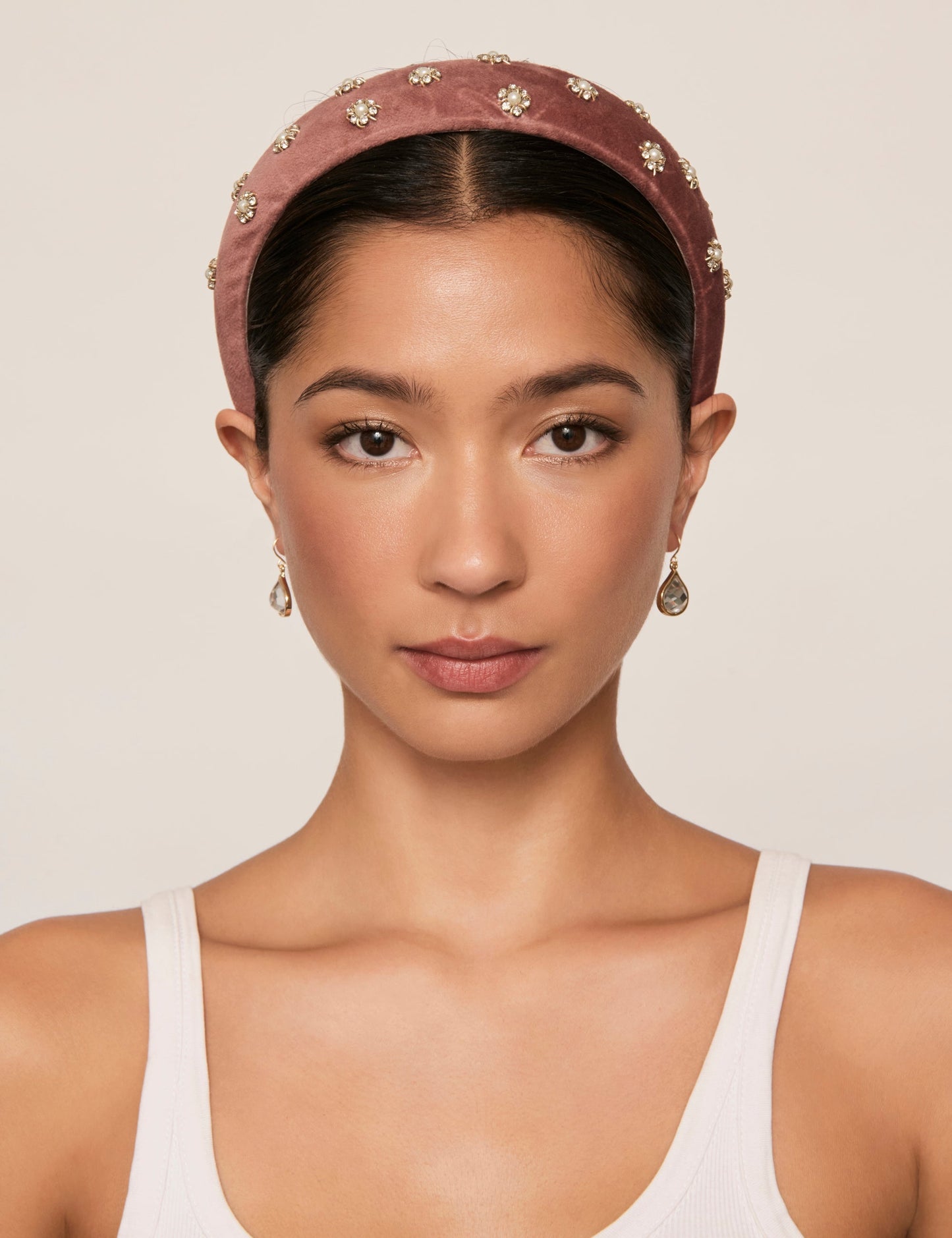 Image of Hair Accessories. Productname: Colette BAROQUE PADDED VELVET HEADBAND in Print colour by brand - Colette