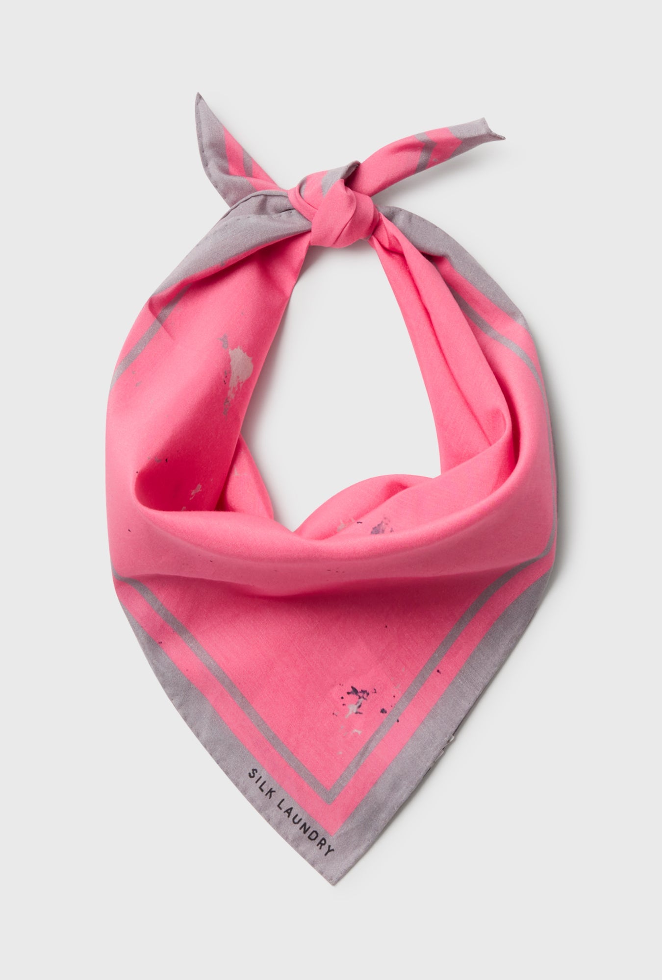 Image of Scarves & Shawls. Product name - Twill Scarf Hog Wash in Hog Wash colour by brand - Silk Laundry