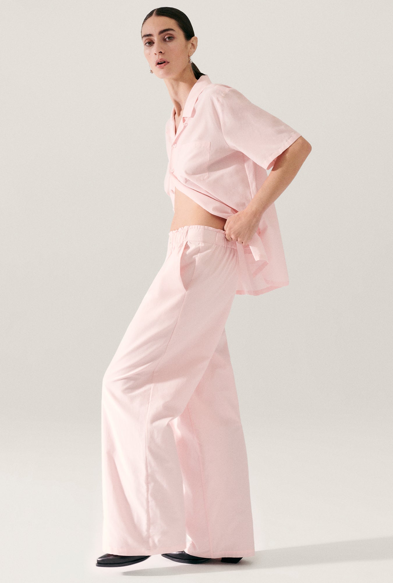 Laundry Cotton Silk Paper Bag Pants (Hydrogen)