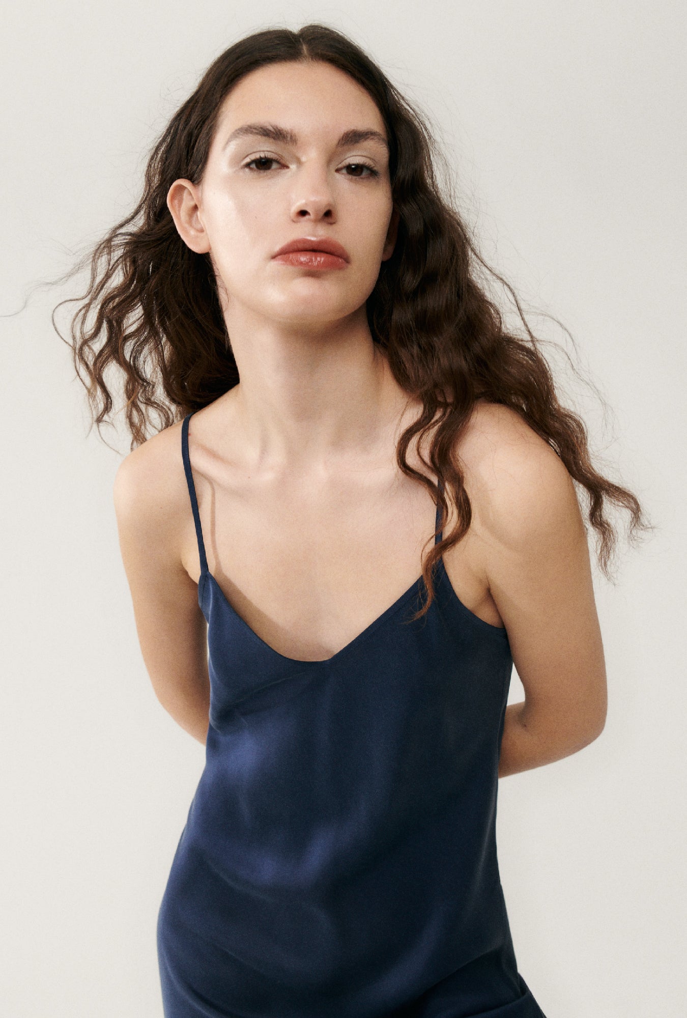 Silk Laundry 90s Slip Dress (Midnight)