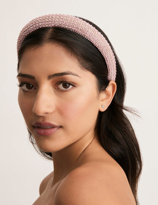 Image of Hair Accessories. Productname: Colette BEJEWELLED PADDED HEADBAND in Print colour by brand - Colette