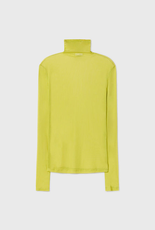 Laundry Silk Mesh Turtleneck (Absinthe)