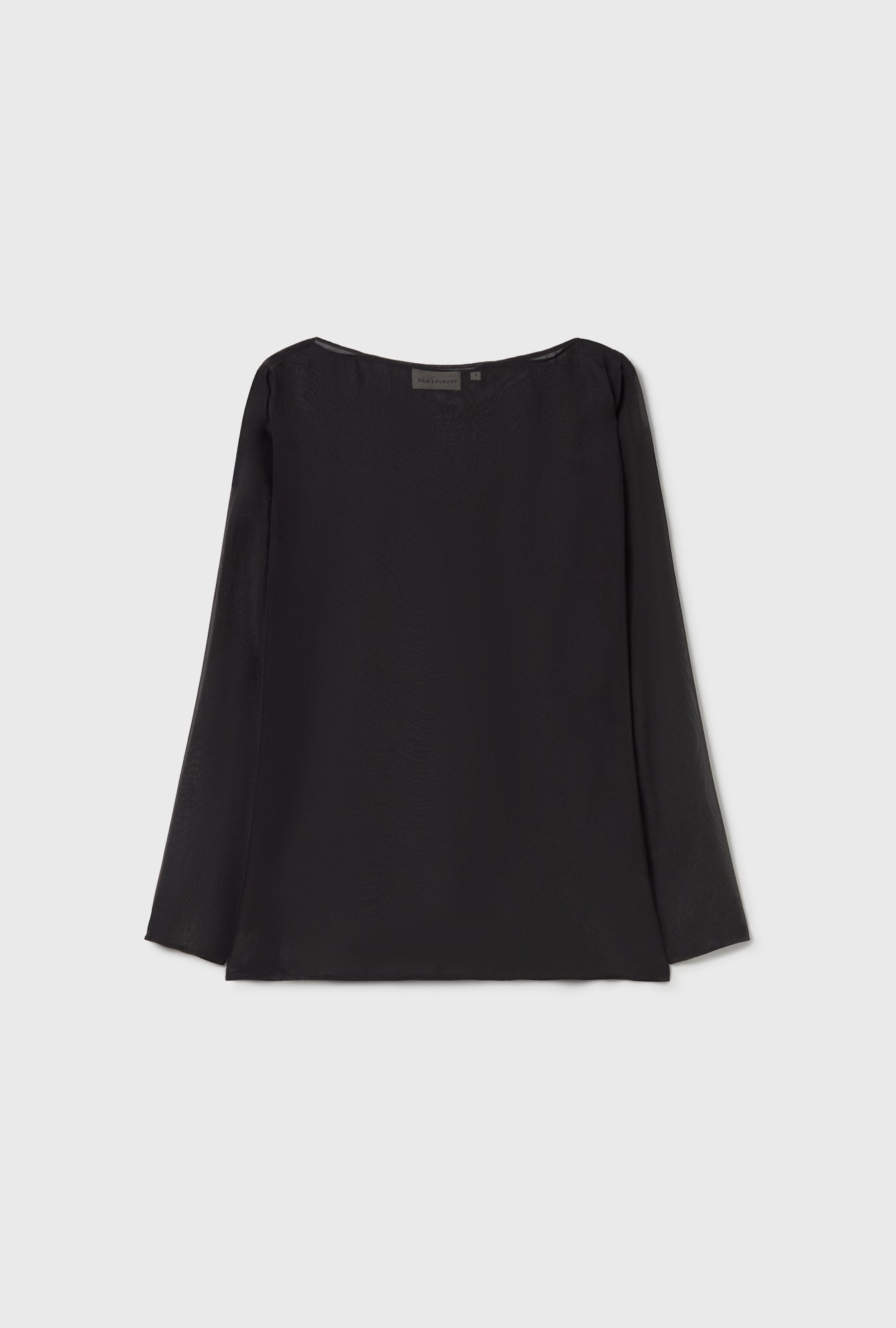 Silk Laundry Chiffon Audrey Top (Black)