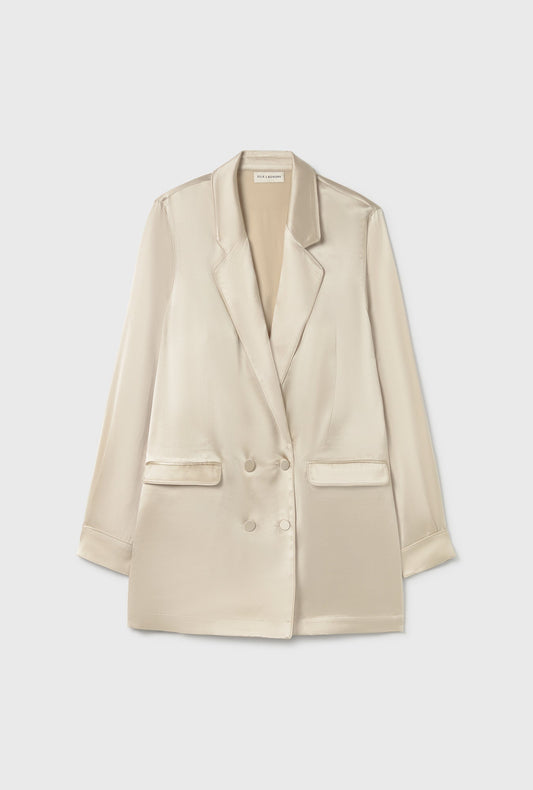 Silk Laundry Relaxed Blazer (Hazelnut)