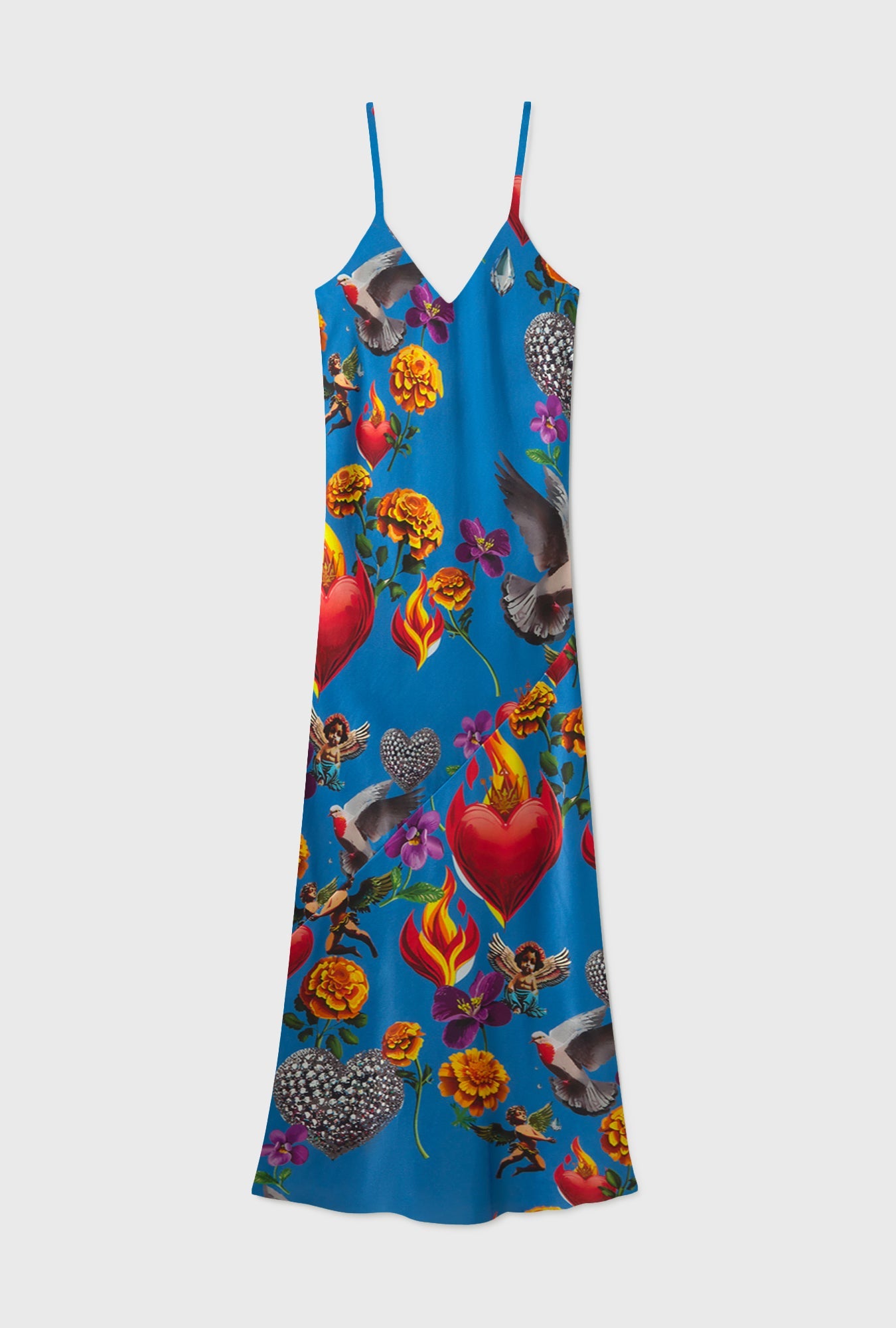 Silk Laundry 90s Slip Dress (Dearly Beloved Mirage)