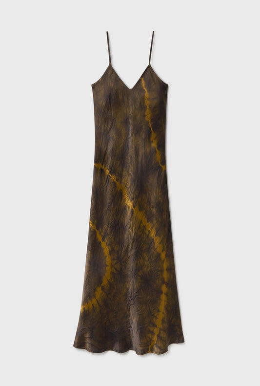 Silk Laundry 90S Slip Dress (Tie-Dye)