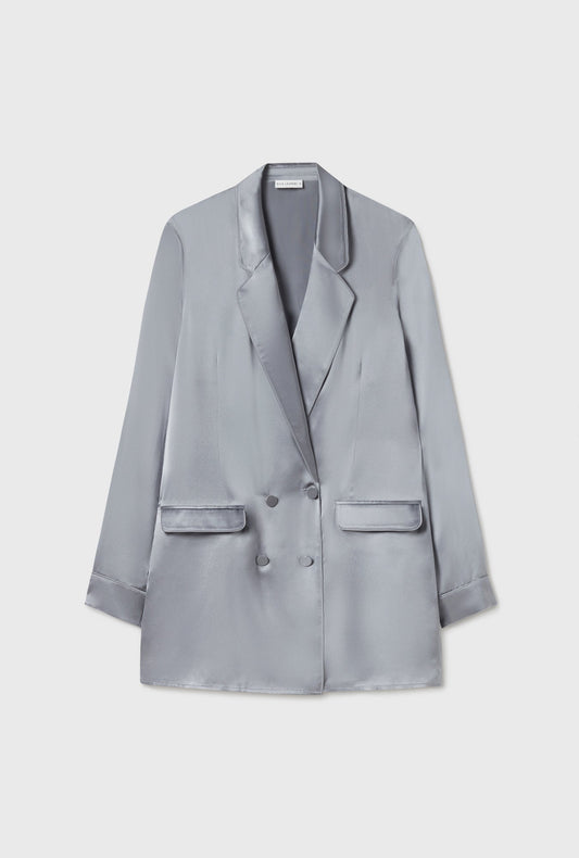 Silk Laundry Relaxed Blazer (Storm)
