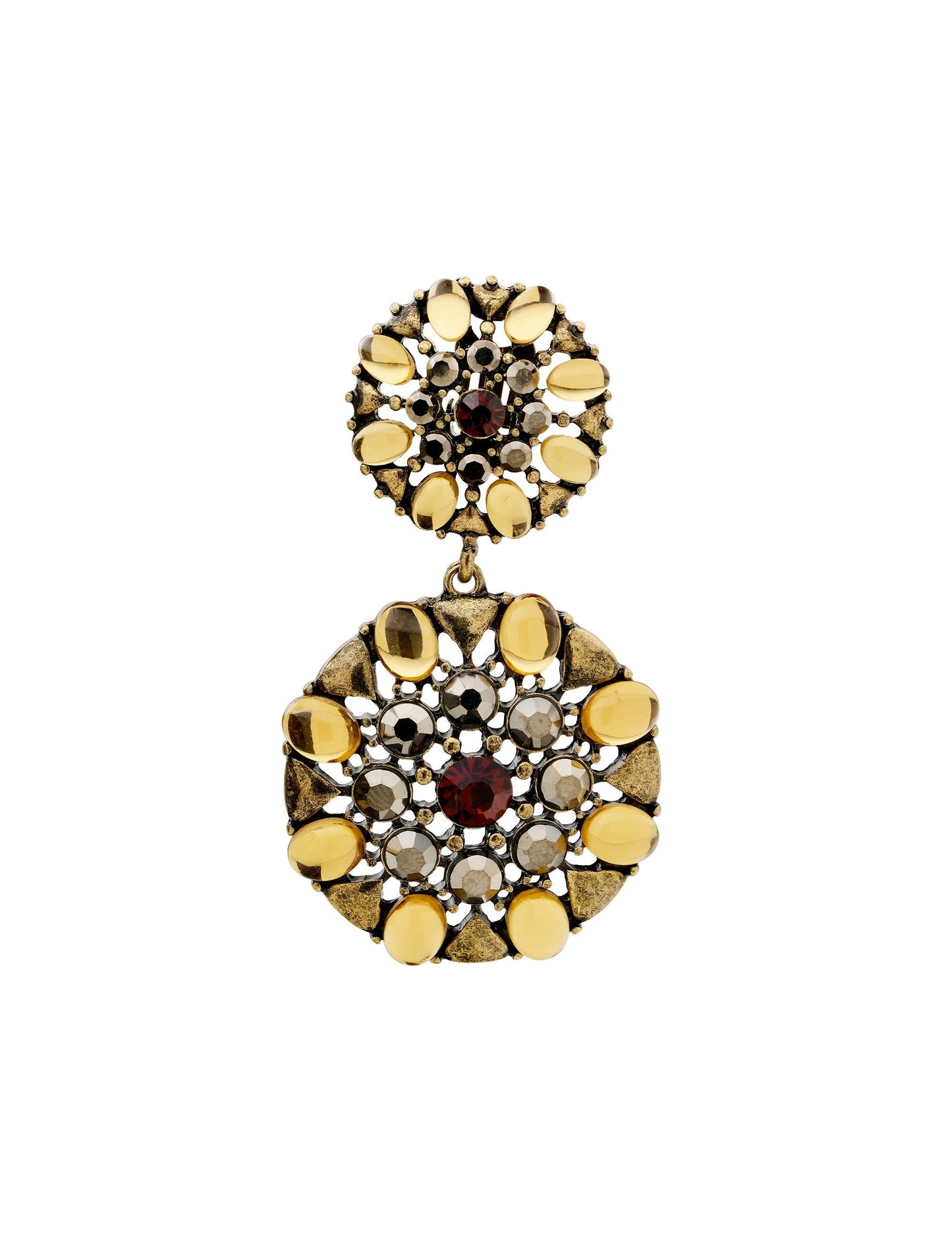 GROUP48 ANTIQUE STATEMENT CLIP EARRING (Print)