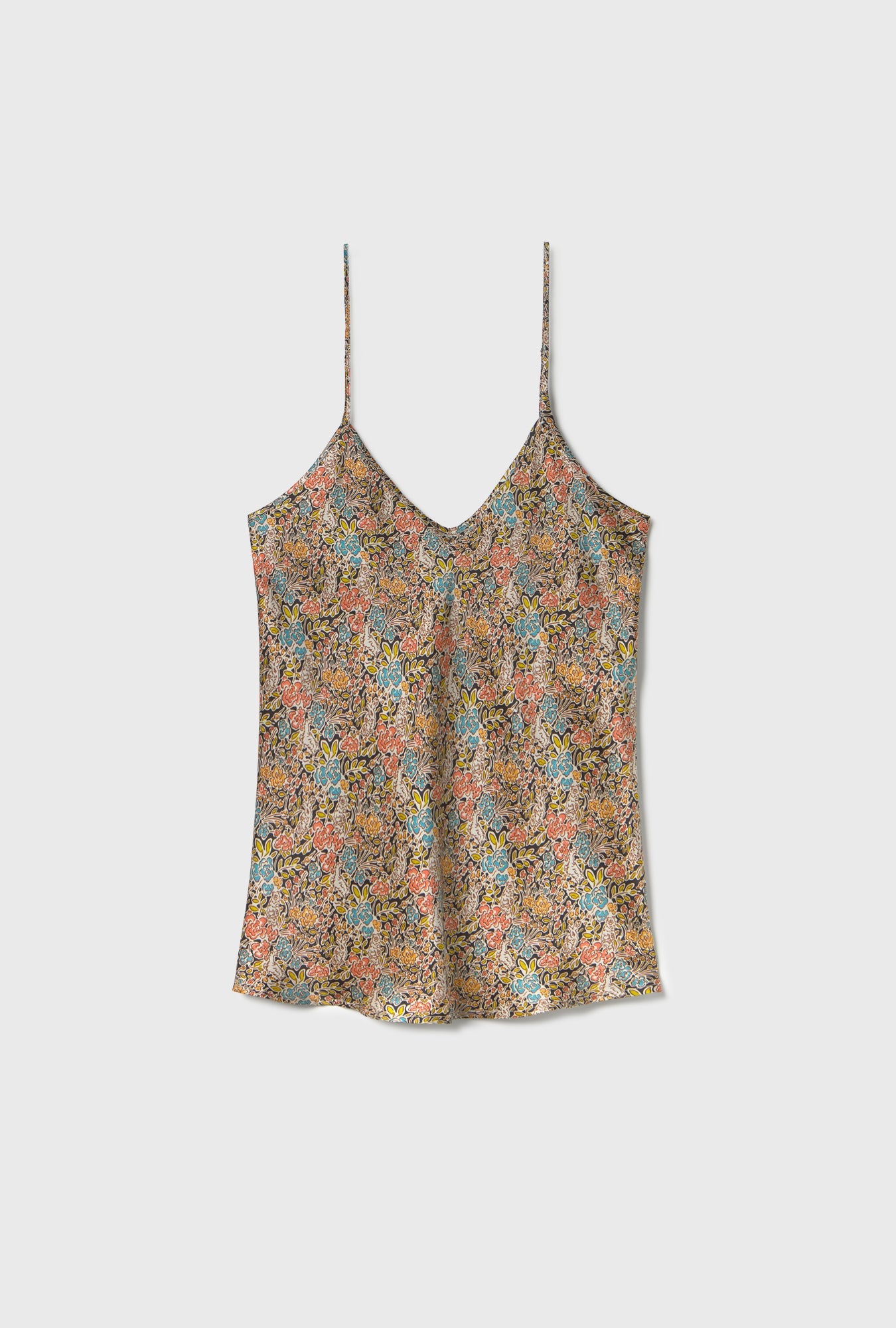 Silk Laundry Bias Cut Cami (Sugar Floral)